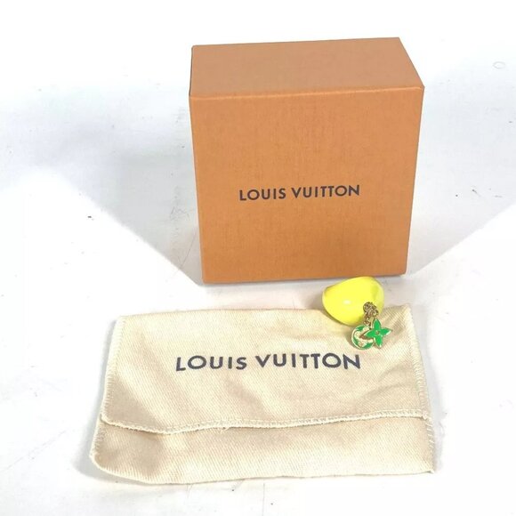 LOUIS VUITTON MP3279 Berg-LV Fruit Lemon Accessories Ring enamel yellow - Picture 8 of 8